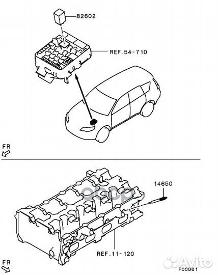 Свеча накала mitsubishi L200 4N15 15- 1820A019