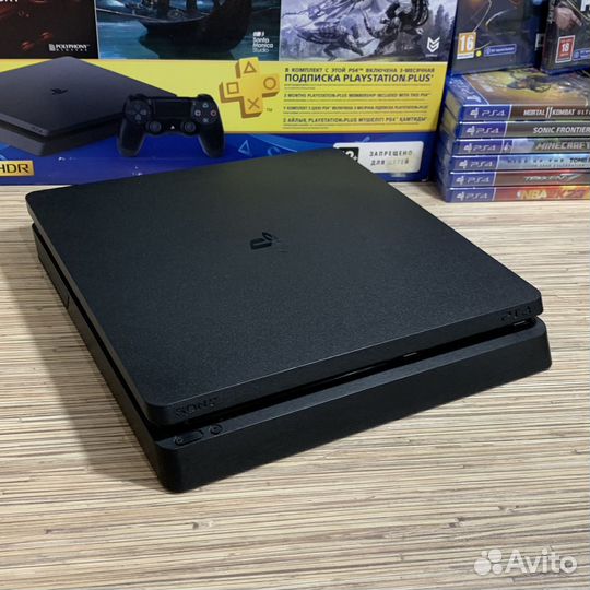 Sony PS4 Slim 500GB PlayStation4 Гарантия + 40 Игр