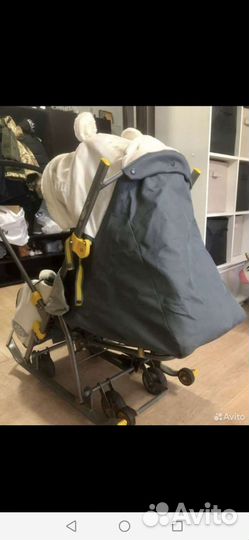 Детские санки коляска ника
