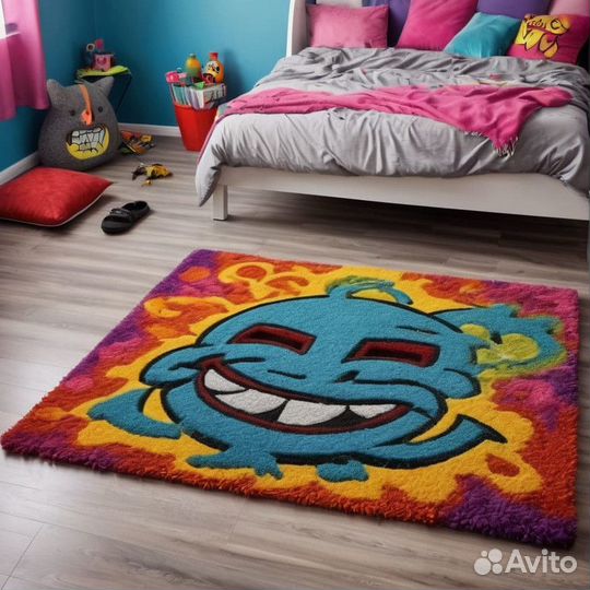 Тафтинговый ковёр из ворса