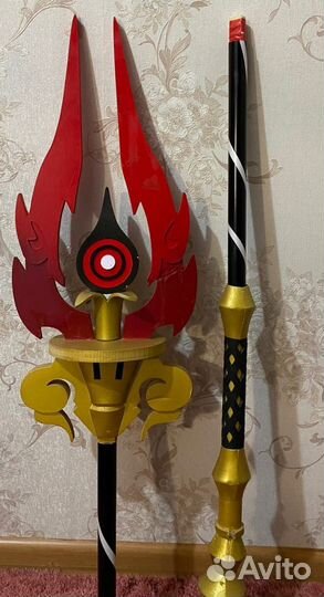 Копье Хома для косплея геншин импакт