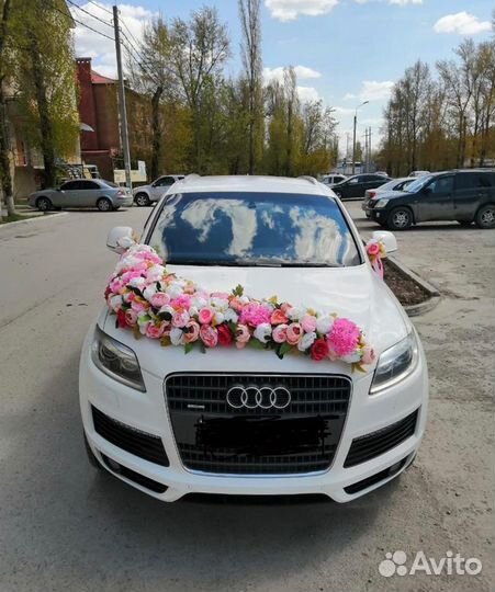 Свадебные украшения на машину\автомобиль\кольца