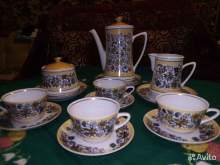 Кофейный сервиз. RPA riga. 60-70гг Новый