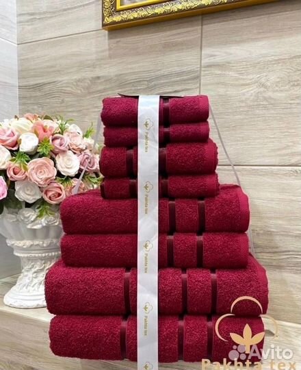 Комплект полотенец из 8 шт. Набор полотенец