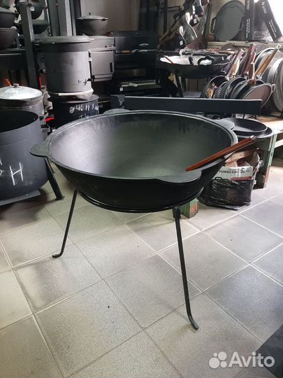 Казан чугунный узбекский 80 литров