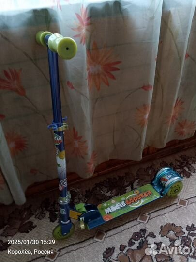 Самокат детский трехколесный бу