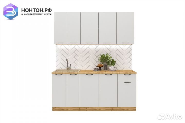 Кухня Валерия 1.8м серая