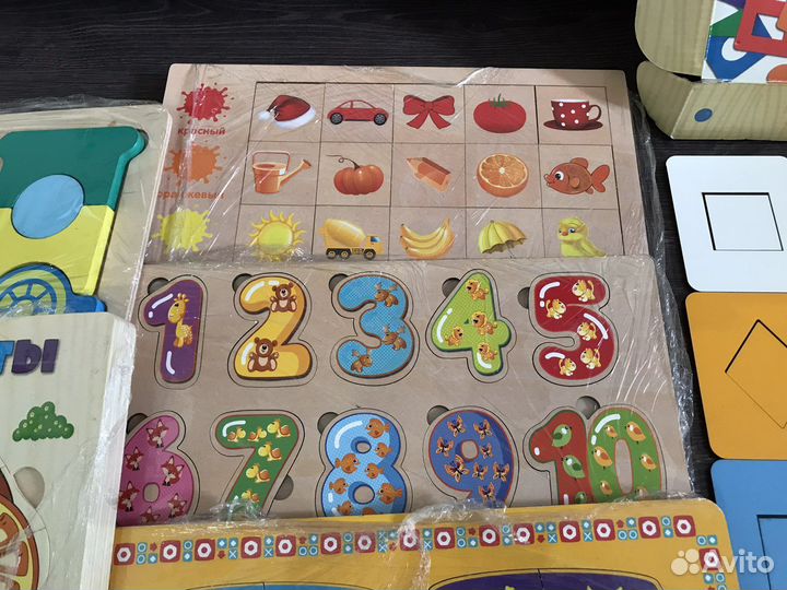 Деревянные игрушки пакетом