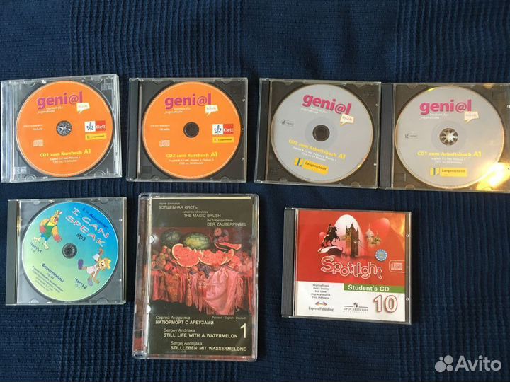 Обучающие диски английский, немецкий, рисование