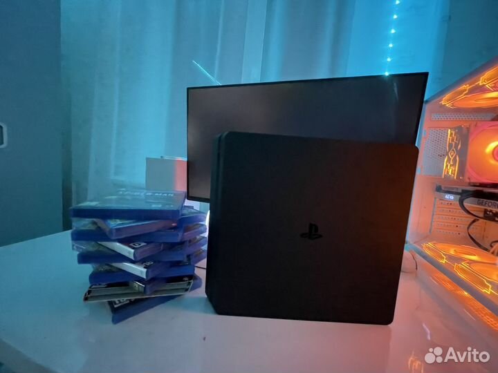 Игровая приставка ps4 slim 1tb