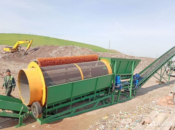 Сортировочный комплекс на базе барабанного грохота