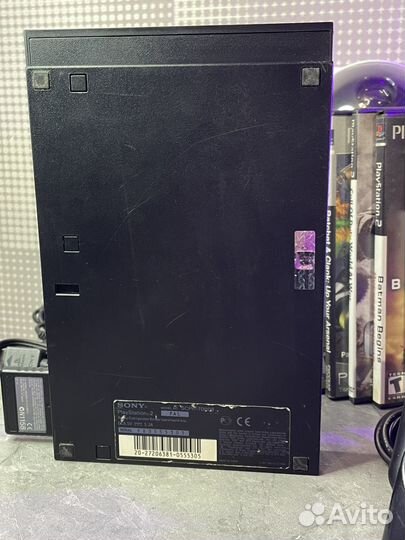 Sony PS2 slim + диски