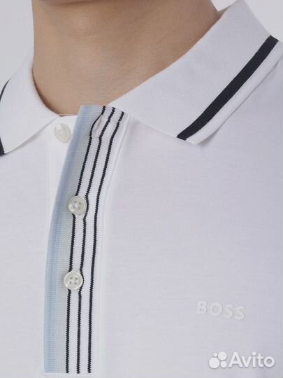Поло хлопковое boss