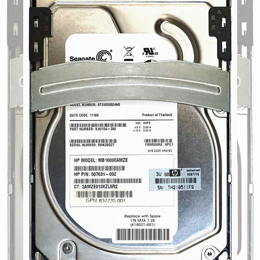 [618021-001] Жесткий Диск Hp 1tb Sata2 3,5" Hdd 618021-001