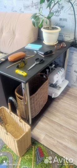 Корзина плетёная из бумажной лозы