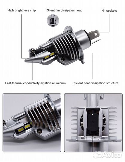 Светодиодные автолампы Eurs Fighter H4