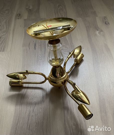 Люстра потолочная СССР и плафон