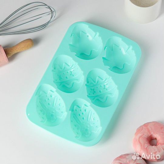 Форма силиконовая для выпечки Доляна «Пасха», 2717