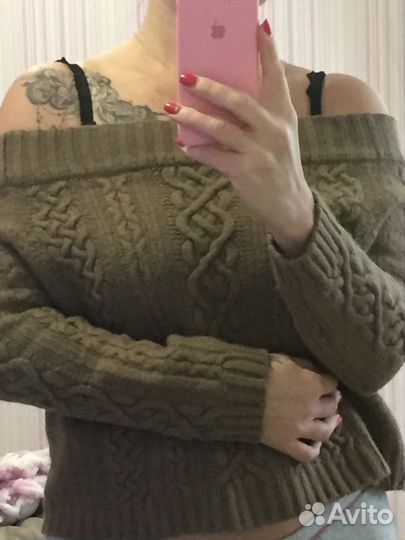 Свитер крупной вязки в стиле Ruban