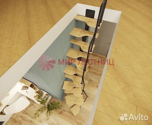 Гусиный шаг loft Black 600 мм