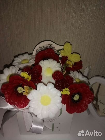 Букет из мыла ручной работы на выпускной учителю