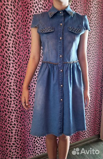 Джинсовое платье