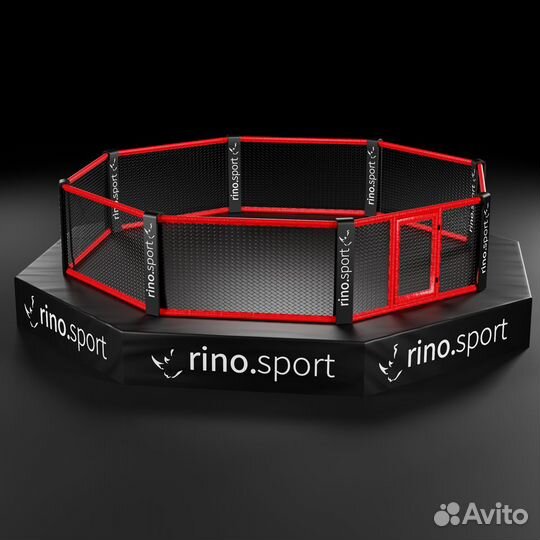 Клетка мма на помосте октагон