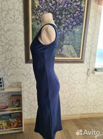 Платье атласное 46 (м)