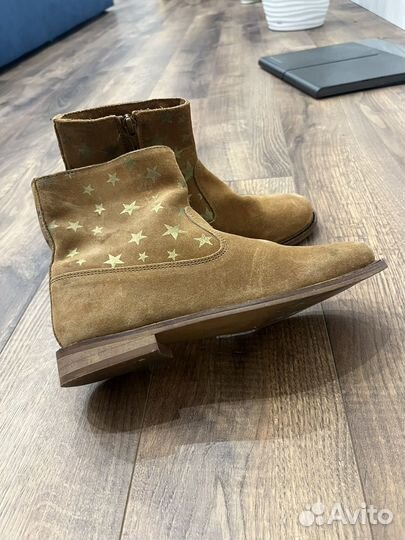 Ботинки детские замша zara