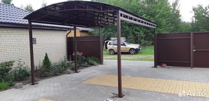 Металлич. навесы, беседки,лестницы,колесоотбойники