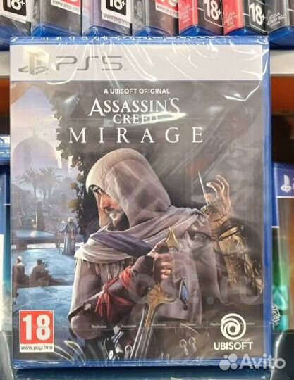 Диски для PS 5. Новые. Resident 4, AC Mirage