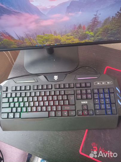 Игровая клавиатура мембранная с подсветкой