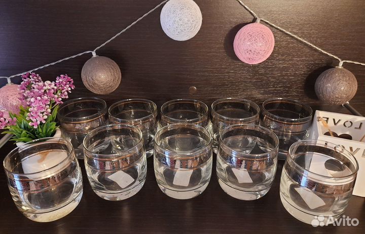 Стаканы для сока воды виски коньяка бренди 10шт