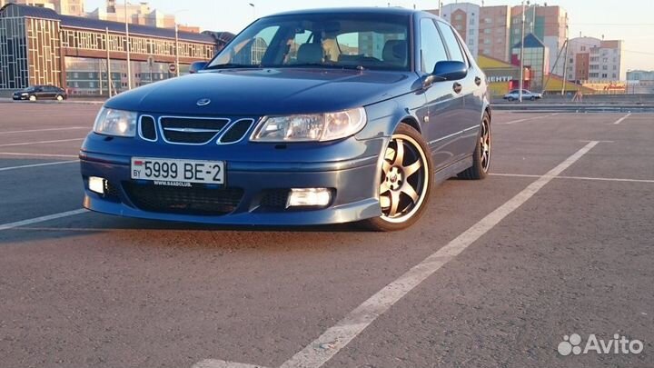 Накладка на передний бампер saab 9-5 Hirsch