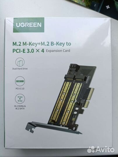 Адаптер PCI E для M2 Ugreen