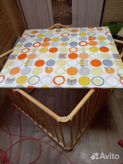 Детский деревянный манеж