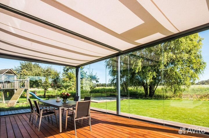 Безрамное (панорамное) остекление веранд