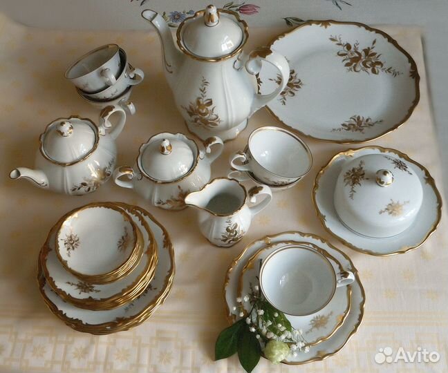 Чайный сервиз Рейхенбах гдр 6/30 новый