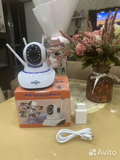 Камера видеонаблюдения wifi Hiseeu 2MP + 64 гб