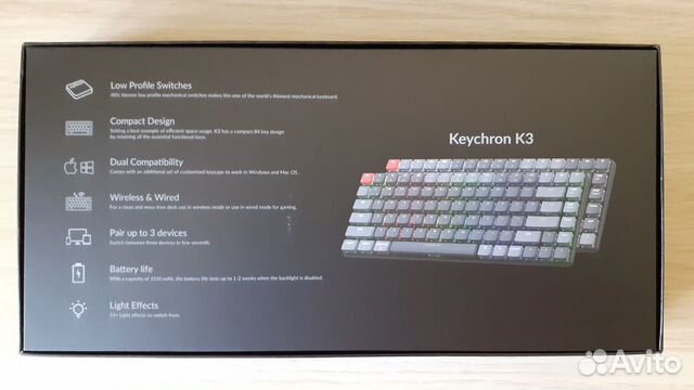 Клавиатура Keychron K3 version 2 K3D1 Новая объявление продам