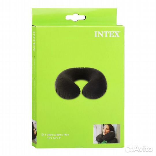 Новая Подушка надувная Travel, 36 х 30 х 10 см, 68