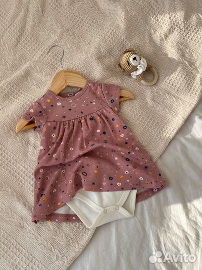 Платье боди для девочки 68 74 80 86