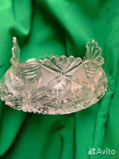 Хрустальная конфетница французский хрусталь