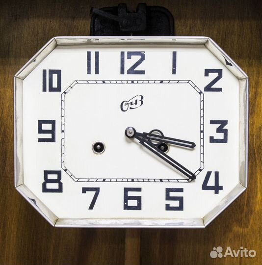 Часы настенные очз, 1959 год, получасовой бой, на