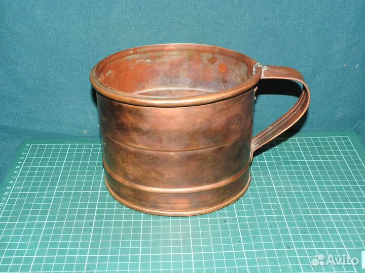 Ковш для бани медь старинный