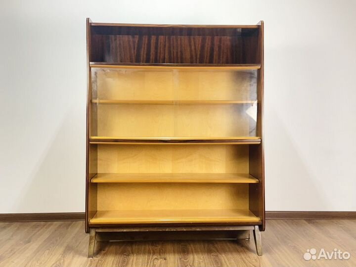 Винтажный книжный шкаф стеллаж mid century