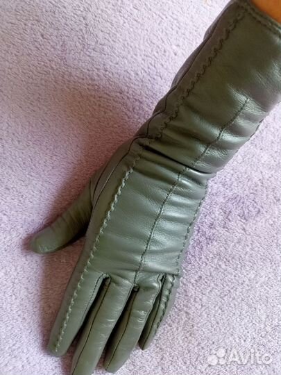 Перчатки кожаные