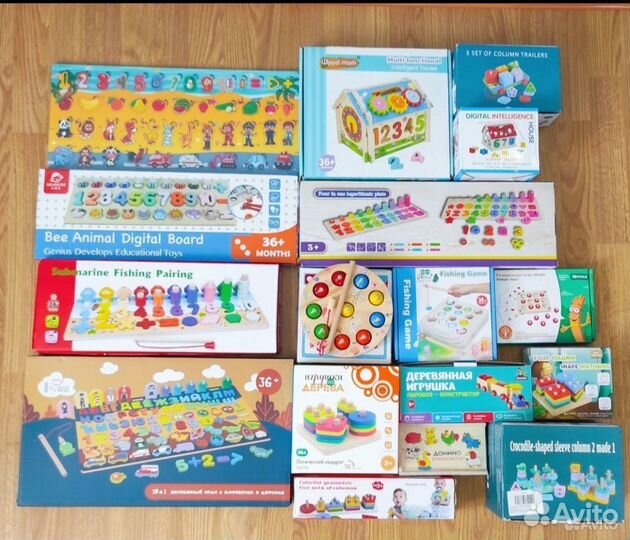 Развивающие деревянные игрушки