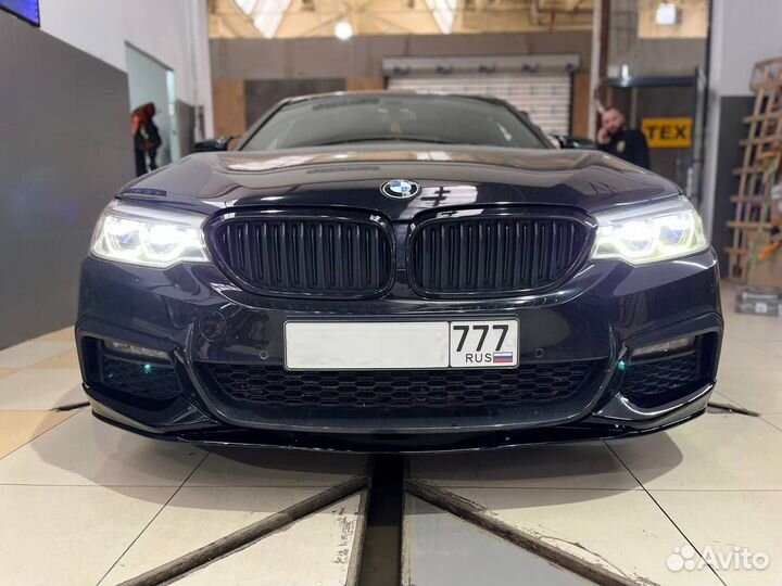 Мпакет сплиттер перфоманс губа на бампер BMW G30