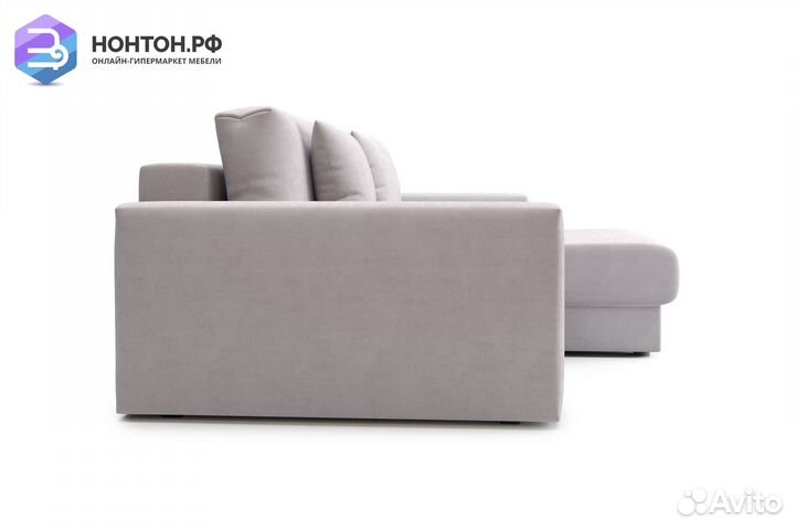 Диван угловой тик-так Монарх бежевый